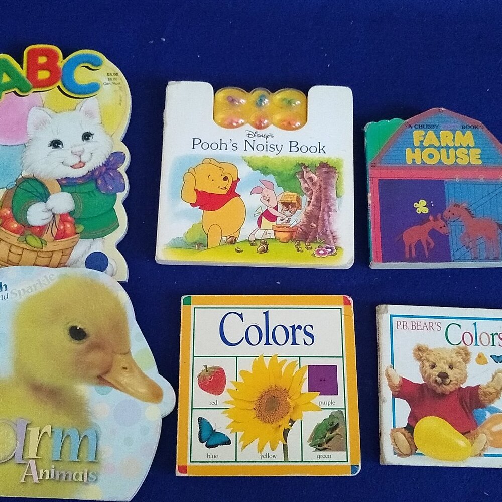 Farm House, Bears's Colors, Colors, Pooh's Noisy Book, Farm Animals, ABC x 6